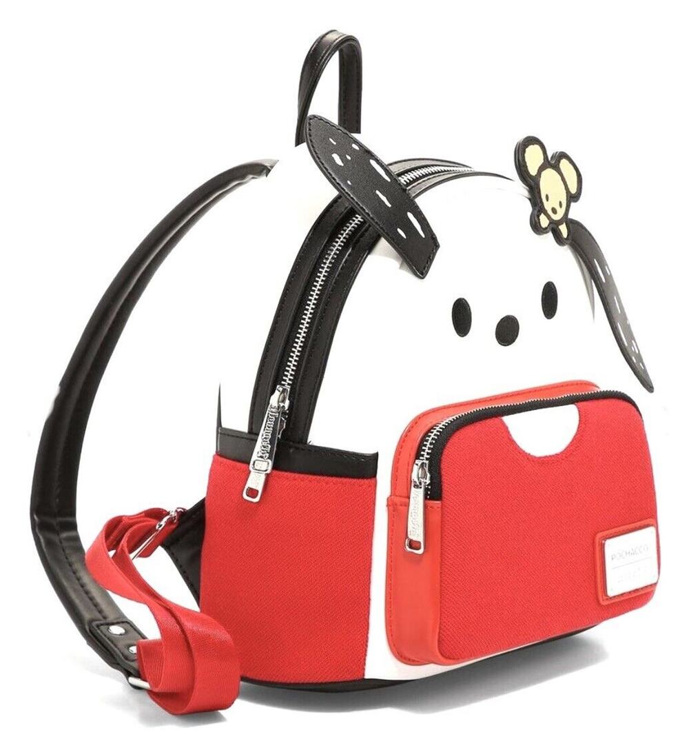 Loungefly Pochacco Mini Backpack Red T-Shirt Figural NWT Sanrio